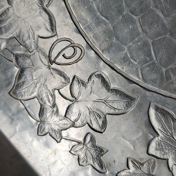 Aluminum Hand Forged Tray Snacks Finger Food Dining Kitchen Party Cheese Cracker - Picture 10 of 17